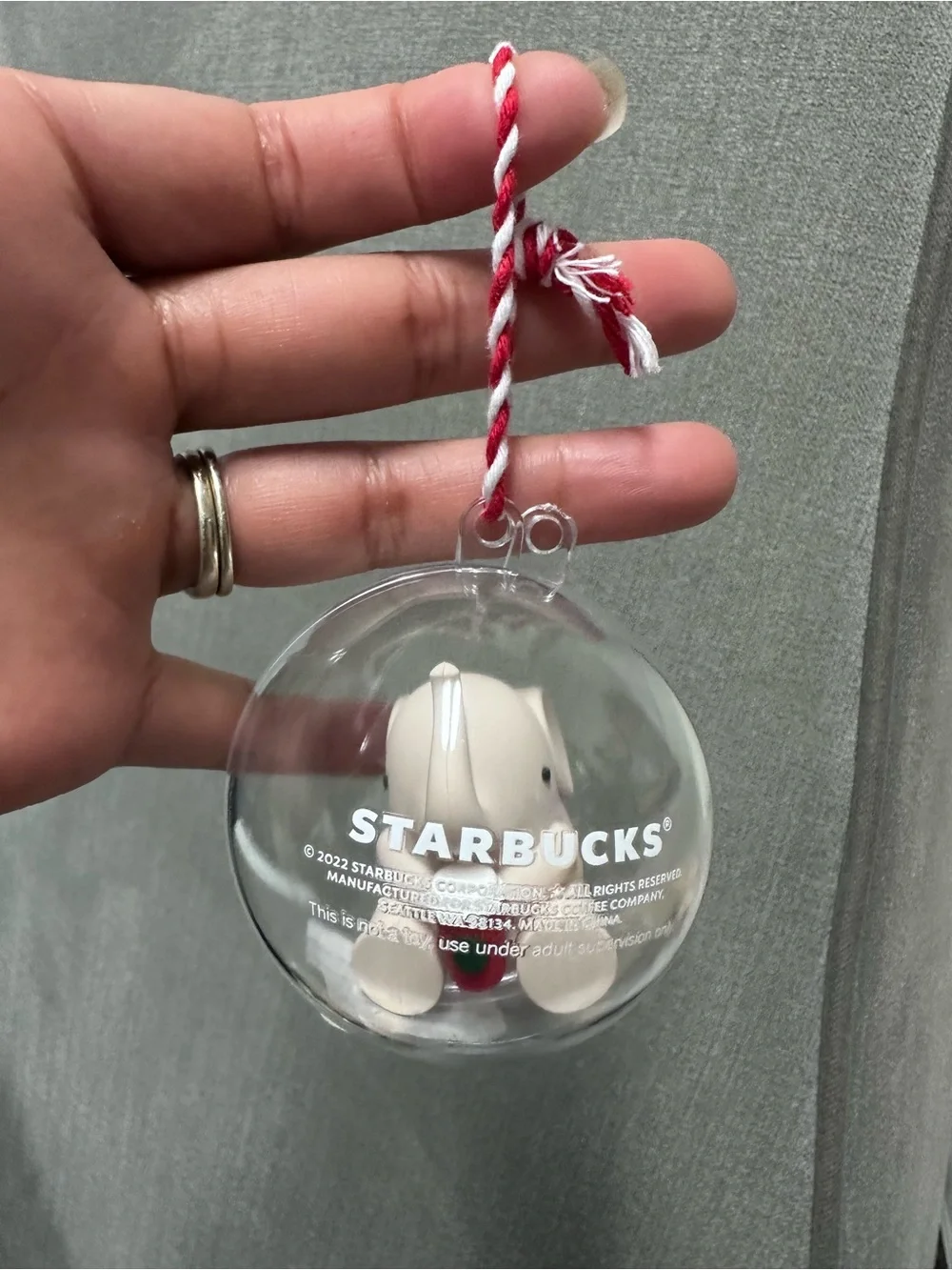 Starbucks Japan Mini Cup Ornament Set in Red, Green, Blue and Gold Accents